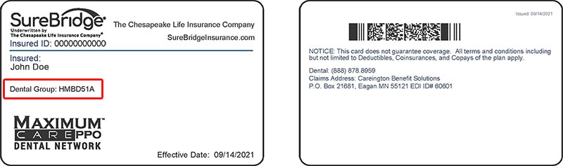 SureBridge Member ID Card